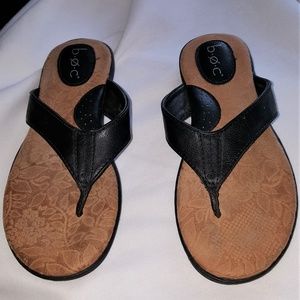 B.O.C. Embossed Leather Sandals